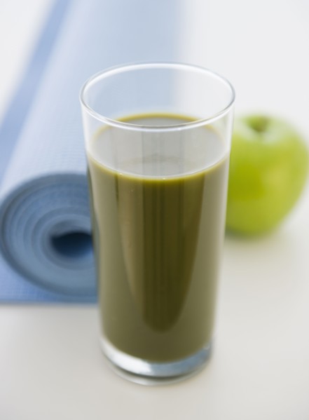 Vegetable juice in glass. 
Photo : Jamie Grill
