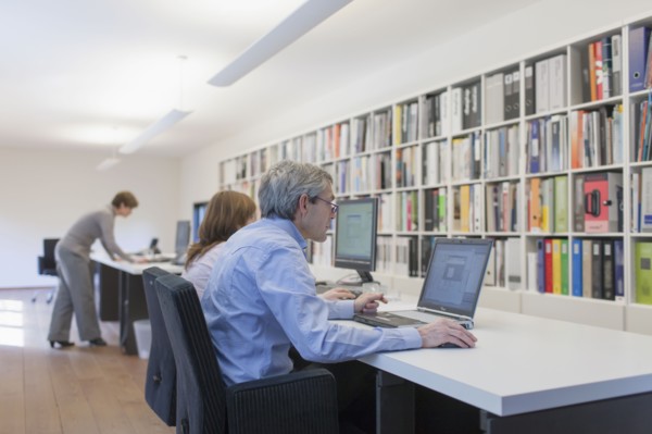 Employees of design agency at work. 
Photo : Jan Scherders