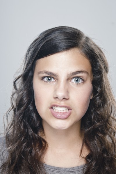 Portrait of girl (12-13), studio shot. 
Photo : Rob Lewine