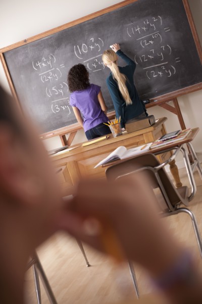 Teenagers (14-15,16-17) at school. 
Photo : Rob Lewine