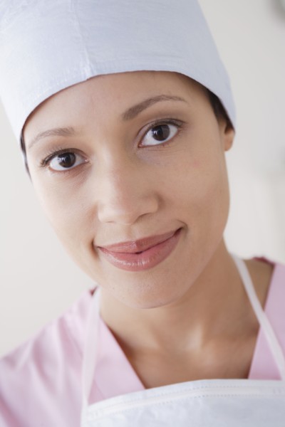 Portrait of female surgeon. 
Photo : Rob Lewine