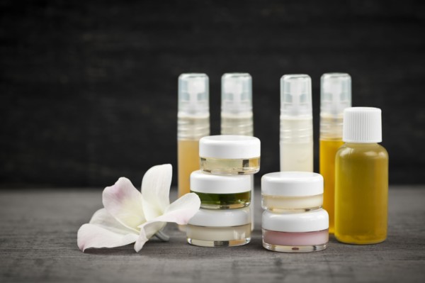 Skincare products, studio shot. 
Photo : Elena Elisseeva