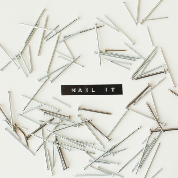 Nails on white background, studio shot. 
Photo : Jessica Peterson