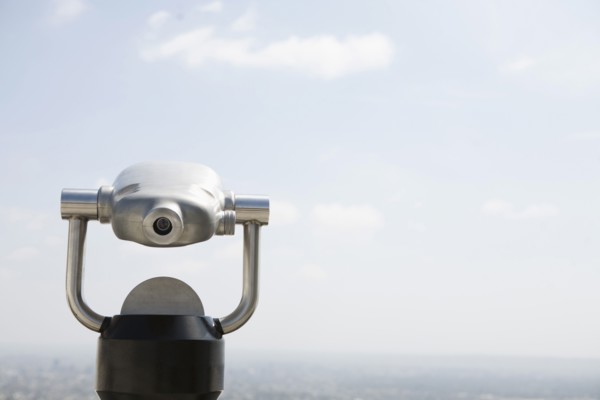 Coin-operated binoculars. 
Photo: Jessica Peterson