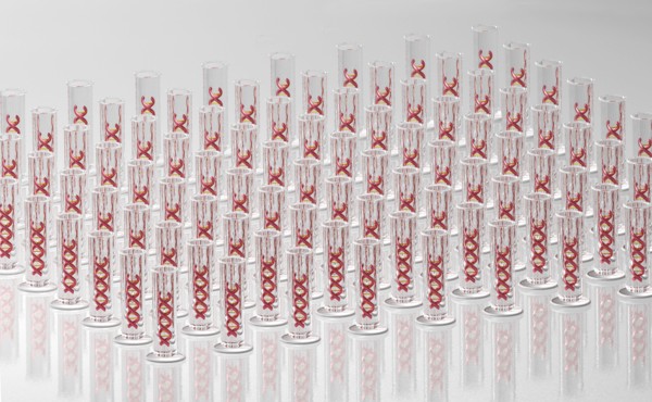 Digitally generated image of helix structure. 
Photo: Calysta Images