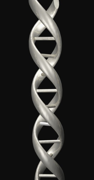Digitally generated image of helix structure. 
Photo: Calysta Images