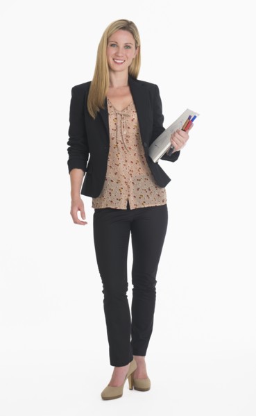 Studio portrait of businesswoman.