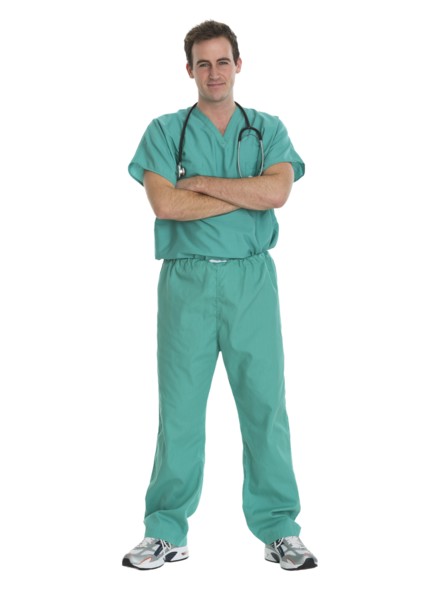 Portrait of doctor, studio shot.