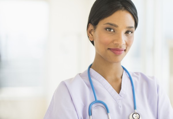 Portrait of female doctor.