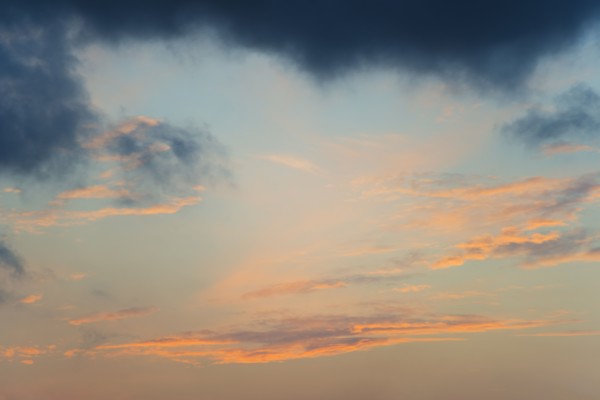 Sunset sky.