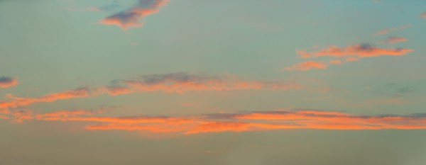 Sunset sky.