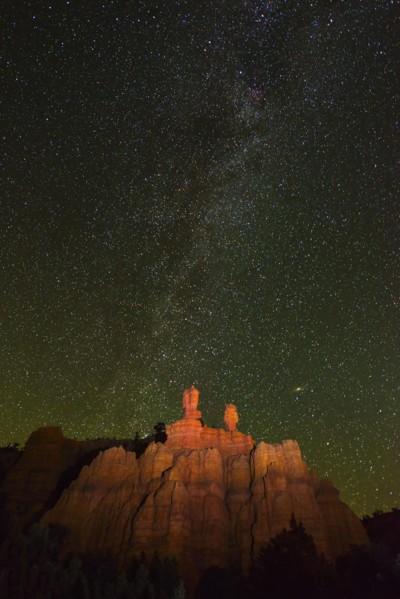 Red Canyon at night.