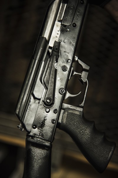 Studio shot of Gun - AK-47.