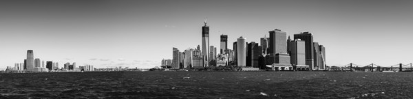 Panoramic view of Lower Manhattan.