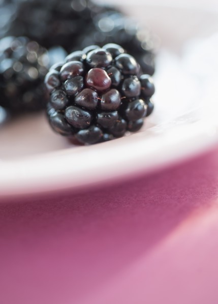 Blackberries on plate. Photo: Daniel Grill