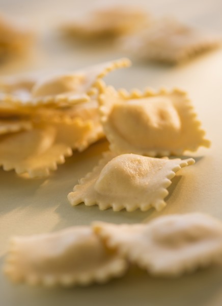 Studio Shot of ravioli. Photo : Daniel Grill