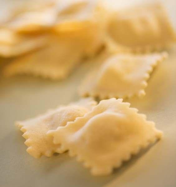 Studio Shot of ravioli. Photo : Daniel Grill
