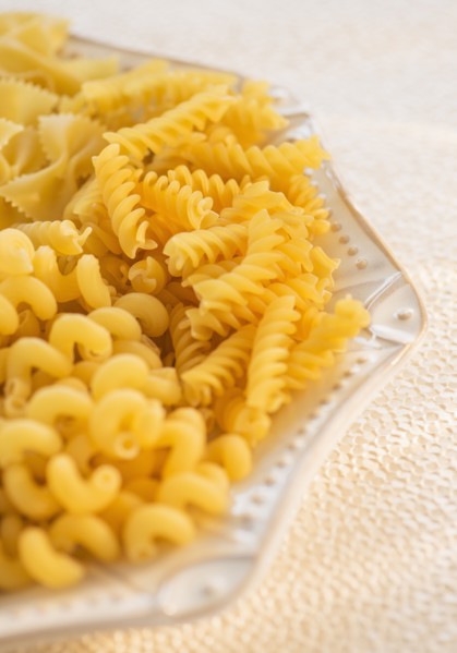 Studio Shot of pasta. Photo : Daniel Grill