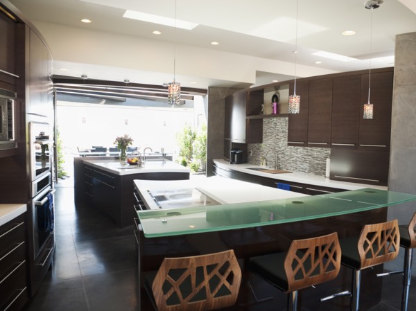 Interior of modern domestic kitchen. Photo: Erik Isakson