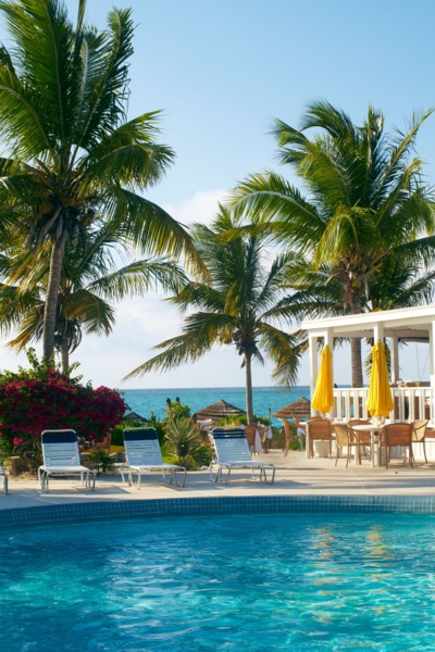 Resort pool and restaurant. Photo: John Kelly