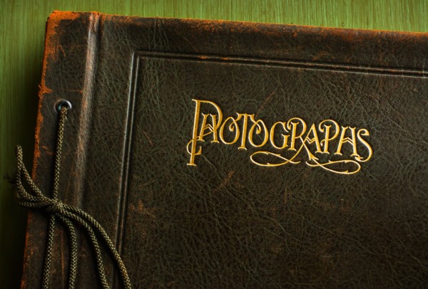 Vintage photo album cover.