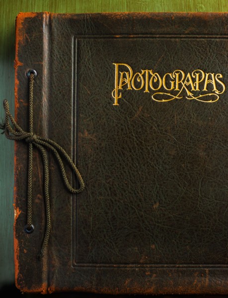 Vintage photo album cover.