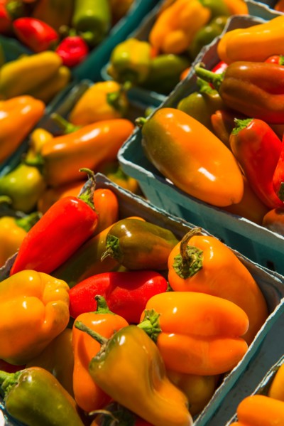 Heap of peppers.