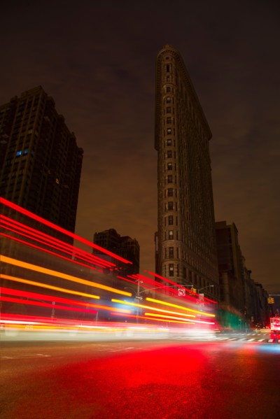 Power loss in downtown during hurricane. New York City, New York.