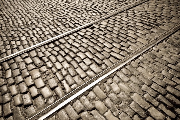 Argentina, Buenos Aires, Cobblestoned street