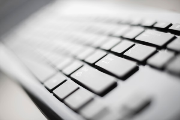 Detail of computer keyboard.