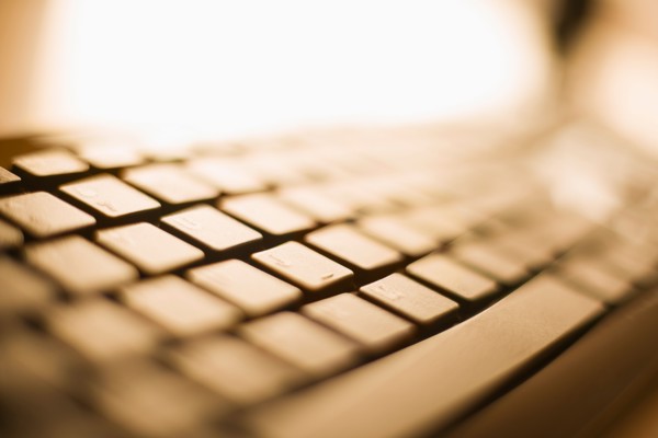Detail of computer keyboard.