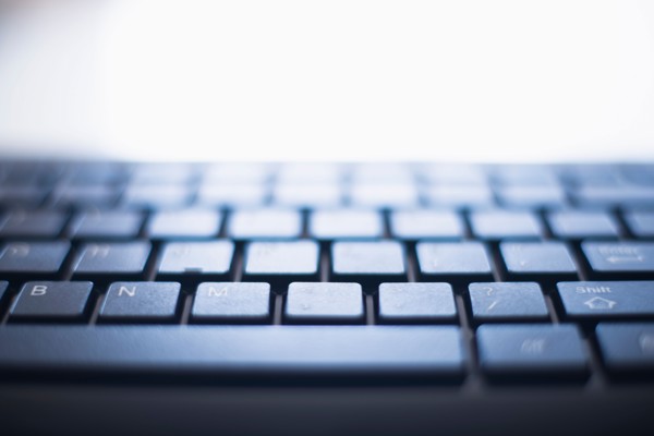 Detail of computer keyboard.
