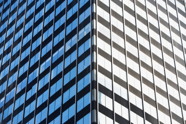 Close up of modern architecture. Photo: Alan Schein