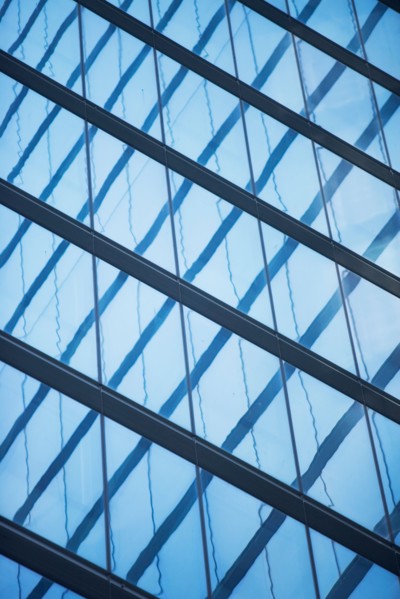 Close up of modern architecture. Photo: Alan Schein