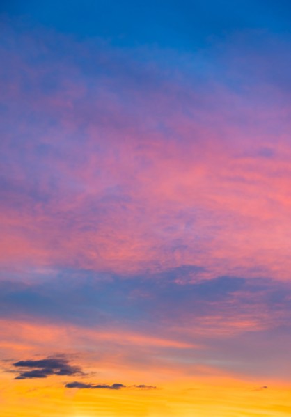 Sunset sky.