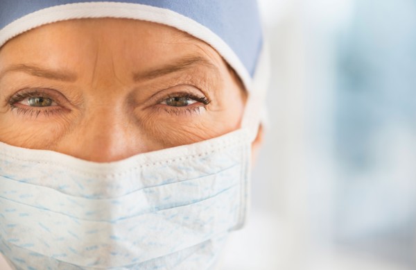 Close-up of female surgeon.