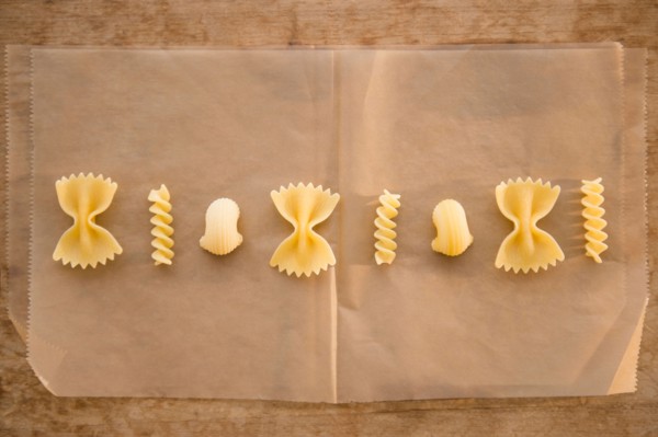 Different types of pasta