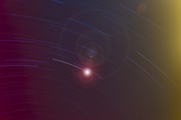 Long exposure of stars