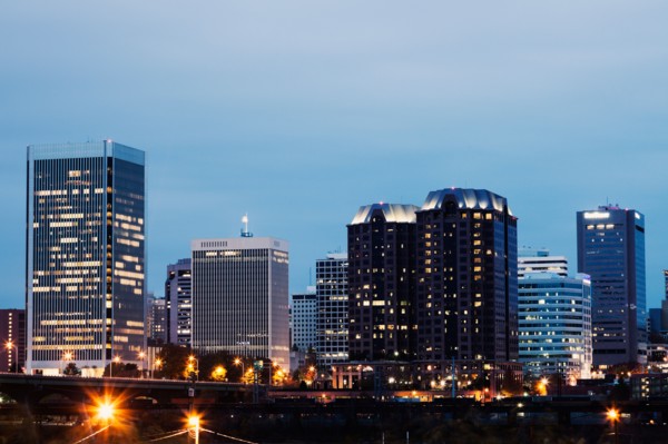 Cityscape at evening