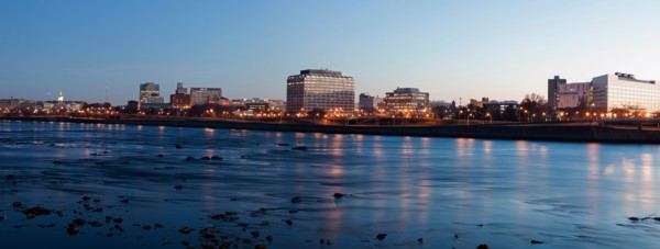 New Jersey, Trenton, Cityscape at night