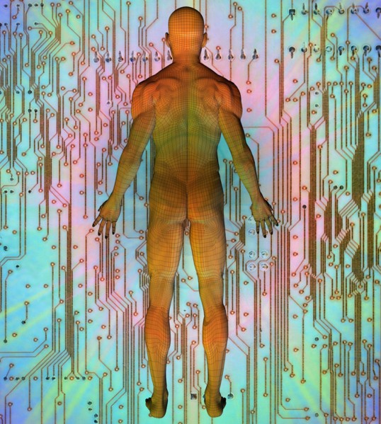 Digitally generated image of human representation