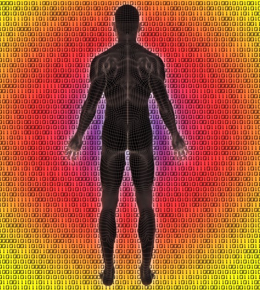 Digitally generated image of human representation