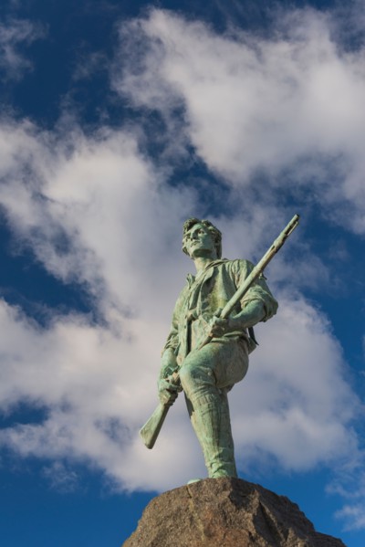Minutemam statue. Lexington, Massachusetts.