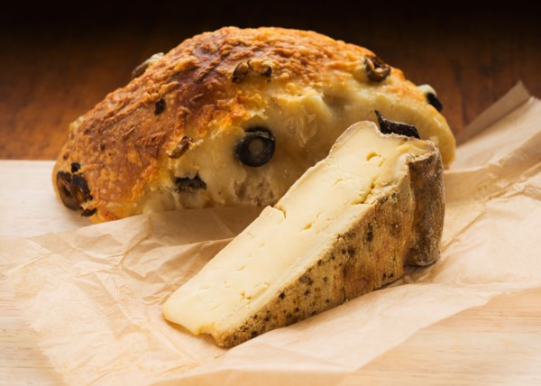 French cheese and olive bread.
