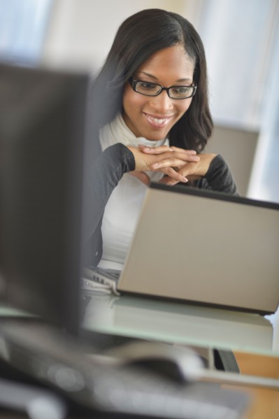 Female office worker.