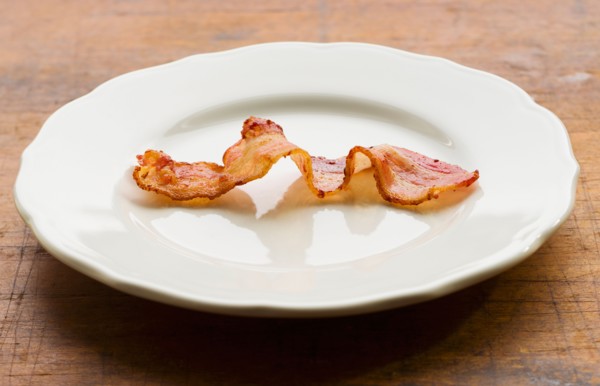 Fried bacon.