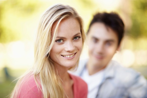 Portrait of young couple