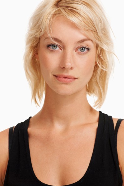 Studio portrait of attractive woman