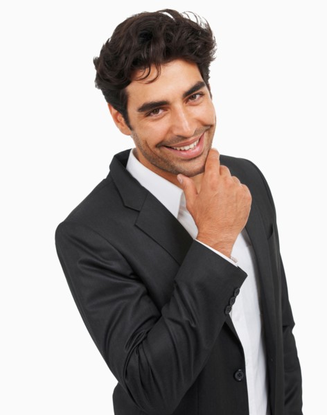 Studio portrait of stylish man