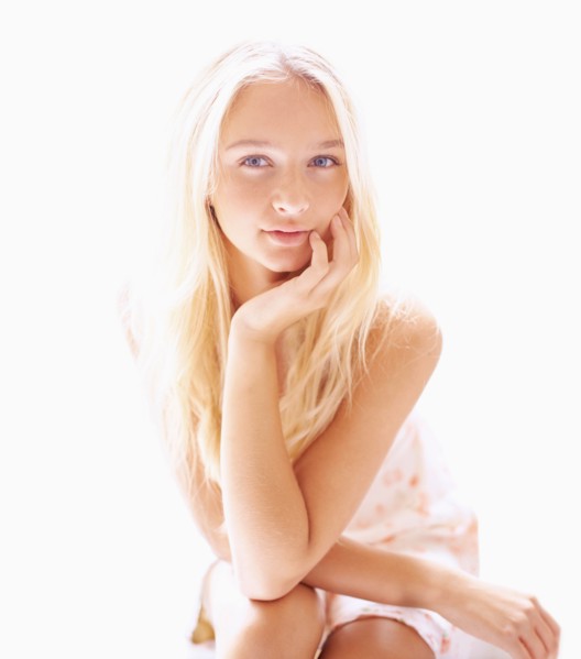 Portrait of teen (16-17) girl